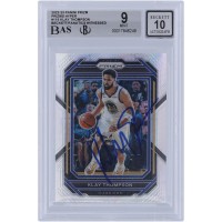 Klay Thompson Golden State Warriors Autographed 2022-23 Panini Prizm Hyper Prizm #115 Beckett Fanatics Witnessed Authenticated 9/10 Card