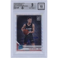 Tyler Herro Miami Heat Autographed 2019-20 Panini Donruss Optic Fanatics Box Set #172 Beckett Fanatics Witnessed Authenticated 9/10 Rookie Card