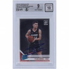 Tyler Herro Miami Heat Autographed 2019-20 Panini Donruss Optic #172 Beckett Fanatics Witnessed Authenticated 9/10 Rookie Card