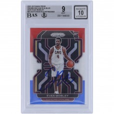 Evan Mobley Cleveland Cavaliers Autographed 2021-22 Panini Prizm Red White & Blue Prizm #325 Beckett Fanatics Witnessed Authenticated 9/10 Rookie Card