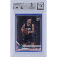 Tyler Herro Miami Heat Autographed 2019-20 Panini Donruss Optic Blue Velocity #172 Beckett Fanatics Witnessed Authenticated 9/10 Rookie Card