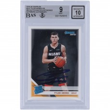 Tyler Herro Miami Heat Autographed 2019-20 Panini Donruss #212 Beckett Fanatics Witnessed Authenticated 9/10 Rookie Card