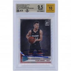 Tyler Herro Miami Heat Autographed 2019-20 Panini Donruss Optic Fanatics Box Set #172 Beckett Fanatics Witnessed Authenticated 9.5/10 Rookie Card