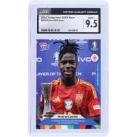 Карточка Nico Williams Spain National Team 2024 Topps Now UEFA Euro Of The Match Performance In UEFA Euro 2024 Final #60 CGC Authenticated 9.5