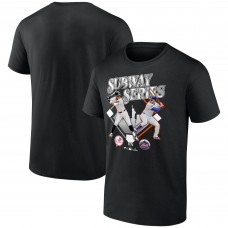 New York Yankees vs. New York Mets Aaron Judge & Juan Soto Black 2025 Subway Series Matchup T-Shirt