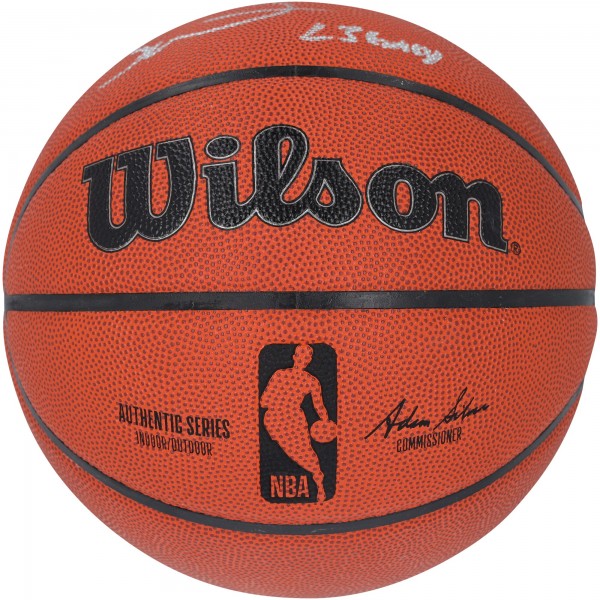 Dwyane Wade Miami Heat Autographed Fanatics Authentic Wilson Authentic Series Indoor/Outdoor Basketball with L3GACY Inscription