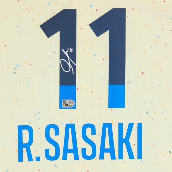 Roki Sasaki Los Angeles Dodgers Autographed Fanatics Authentic Cream Nike City Connect Limited Jersey