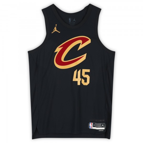 Donovan Mitchell Cleveland Cavaliers Autographed Fanatics Authentic Black Nike Statement Edition Authentic Jersey with Spida Inscription