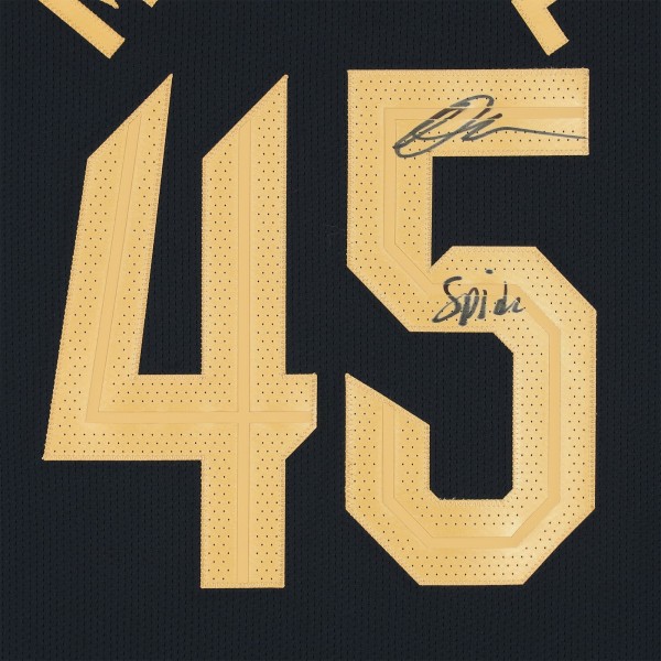 Donovan Mitchell Cleveland Cavaliers Autographed Fanatics Authentic Black Nike Statement Edition Authentic Jersey with Spida Inscription