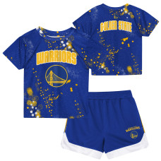 Футболка для дошкольника Golden State Warriors Outerstuff Royal Home Plate & Shorts Set