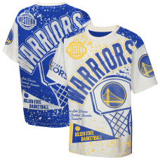 Детская футболка Golden State Warriors Outerstuff White Top All-Over-Print
