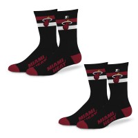 Две пары носков Unisex Miami Heat Starter Team Color 2-Stripe