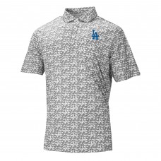 Los Angeles Dodgers Columbia Gray Catchy Swing Polo