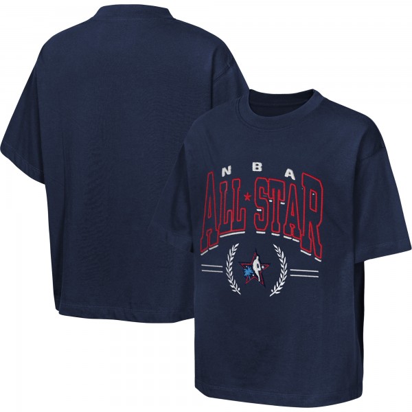 Подростковая Outerstuff Navy 2026 NBA All-Star Game Premium Leaf T-Shirt