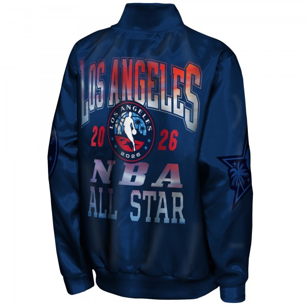 Подростковая Outerstuff Navy 2026 NBA All-Star Game Premium Lightweight Full-Snap Varsity Jacket