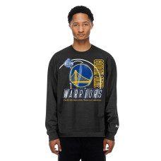 Свитшот Golden State Warriors New Era Black Leisure Collection Stretch Fleece