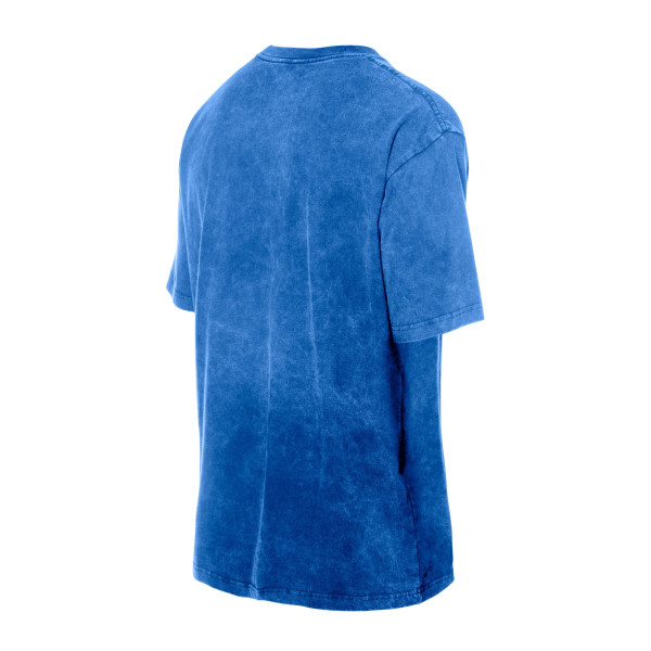 Футболка New York Knicks New Era Blue Oversized Throwback Collection Mineral Wash