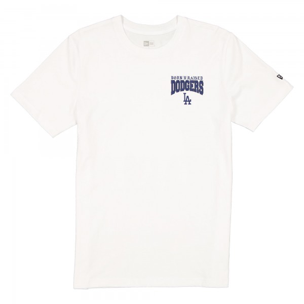 Los Angeles Dodgers New Era Born x Raised White Bleeds Blue T-Shirt