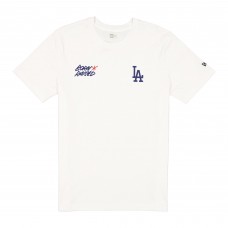 Los Angeles Dodgers New Era Born x Raised White Script T-Shirt