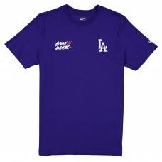 Los Angeles Dodgers New Era Born x Raised Royal Script T-Shirt