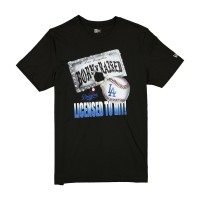 Los Angeles Dodgers New Era Born x Raised Black Licensed To Hit T-Shirt