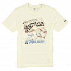 Los Angeles Dodgers New Era Born x Raised Cream Licensed To Hit T-Shirt