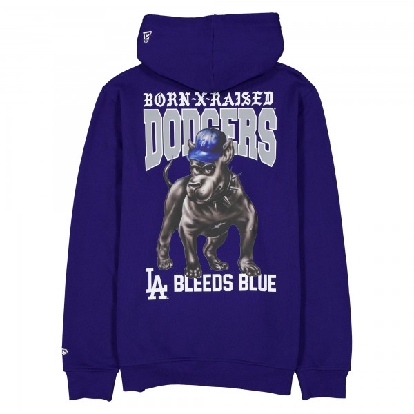 Los Angeles Dodgers New Era Born x Raised Royal Bleeds Blue Hoodie