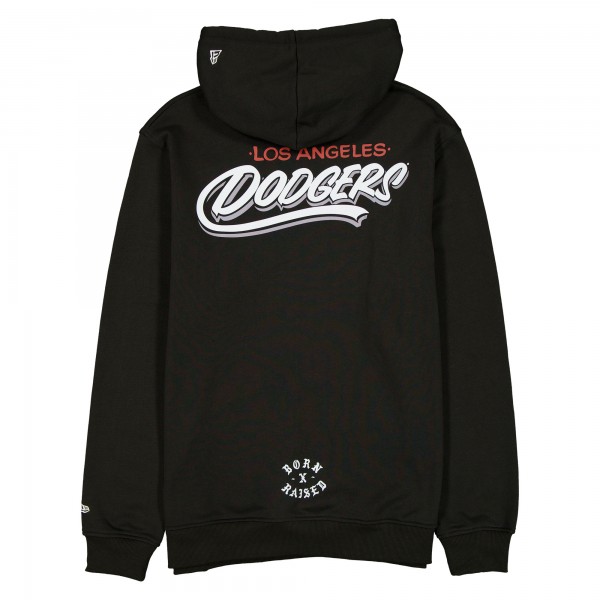 Los Angeles Dodgers New Era Born x Raised Black Script Hoodie