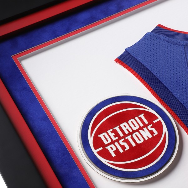 Cade Cunningham Detroit Pistons Autographed Fanatics Authentic Deluxe Framed Blue Nike Icon Edition Swingman Jersey