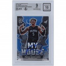 Paolo Banchero Orlando Magic Autographed 2022-23 Panini Donruss Optic My House #11 Beckett Fanatics Witnessed Authenticated 9/10 Rookie Card