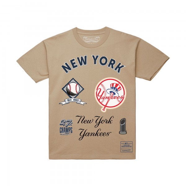 New York Yankees Mitchell & Ness Cream Legacy Defined T-Shirt