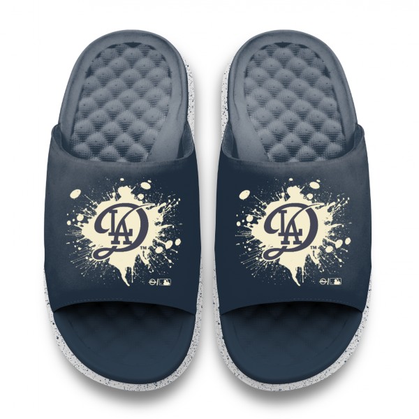 Unisex Los Angeles Dodgers ISlide Centered Logo Splat Motive Slide Sandals