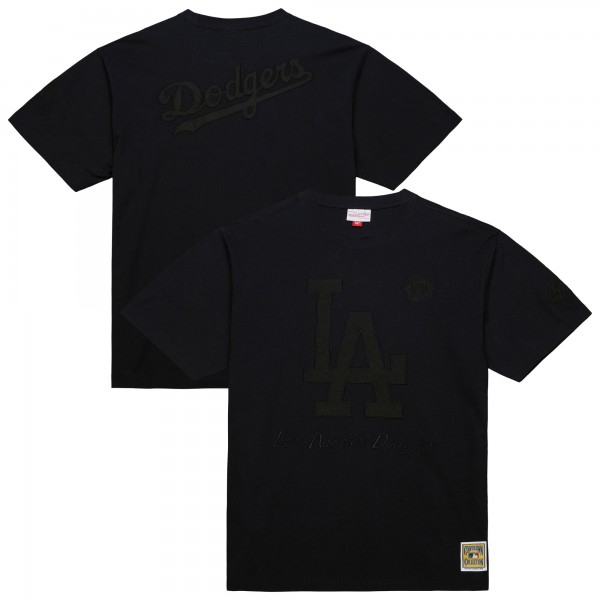 Los Angeles Dodgers Mitchell & Ness Black Cooperstown Collection Phantom T-Shirt