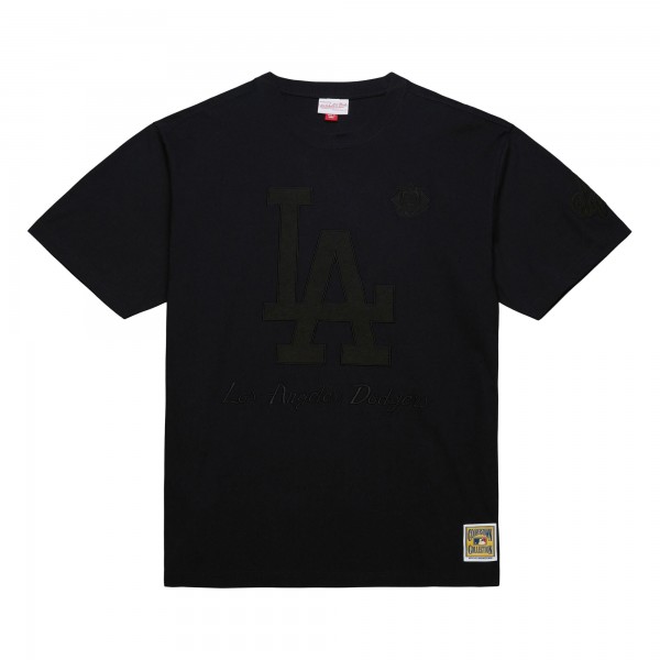 Los Angeles Dodgers Mitchell & Ness Black Cooperstown Collection Phantom T-Shirt