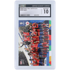 Карточка Spain National Team 2024 Topps Now UEFA Euro 2024 Winners #59 CGC Authenticated 10