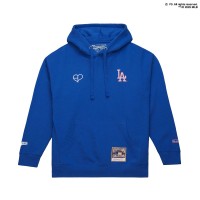 Los Angeles Dodgers Mitchell & Ness x BLACKPINK Royal Pullover Hoodie - Limited Edition