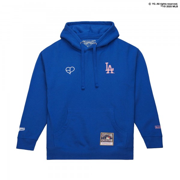 Los Angeles Dodgers Mitchell & Ness x BLACKPINK Royal Pullover Hoodie - Limited Edition