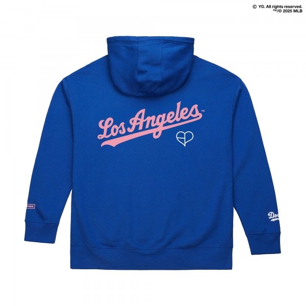 Los Angeles Dodgers Mitchell & Ness x BLACKPINK Royal Pullover Hoodie - Limited Edition