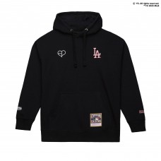 Los Angeles Dodgers Mitchell & Ness x BLACKPINK Black Pullover Hoodie - Limited Edition