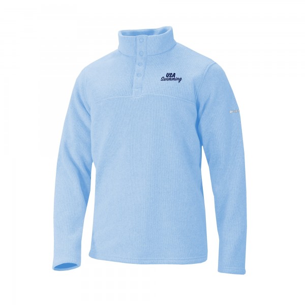 USA Swimming Columbia Alto Pass Half-Snap Pullover - Blue