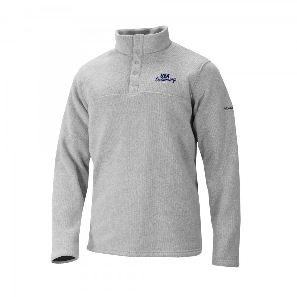 USA Swimming Columbia Alto Pass Half-Snap Pullover - Gray