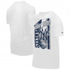 New York Yankees New Era White Big Graphic Domestic T-Shirt