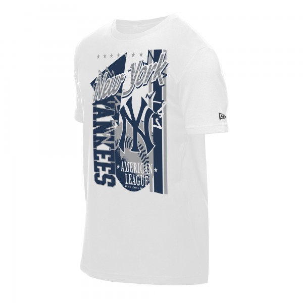 New York Yankees New Era White Big Graphic Domestic T-Shirt