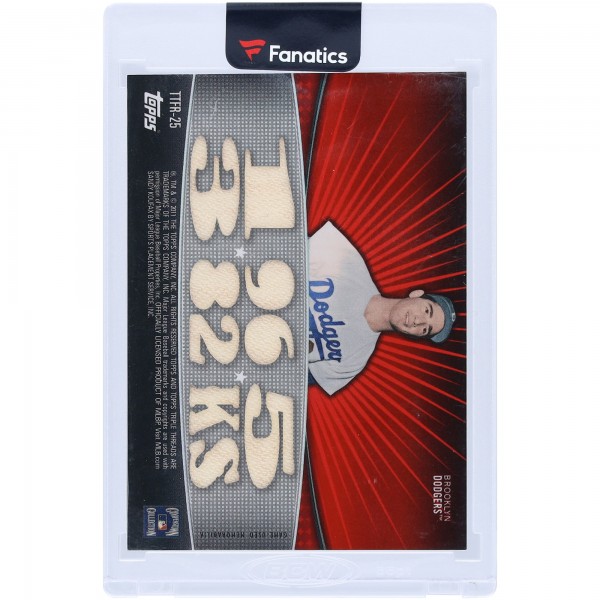 Sandy Koufax Los Angeles Dodgers 2011 Topps Triple Threads Multi Game-Used Relics #TTFR-25 #4/36 Card