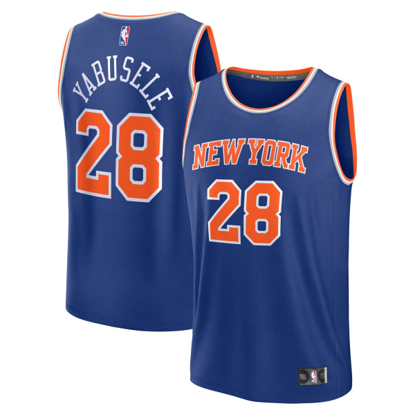 Подростковая New York Knicks Guerschon Yabusele Fanatics Blue Fast Break Replica Jersey - Icon Edition
