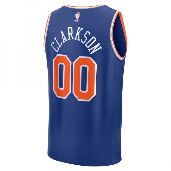 Джерси New York Knicks Jordan Clarkson Fanatics Blue Fast Break Replica Player - Icon Edition