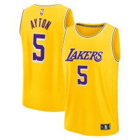 Подростковая Los Angeles Lakers Deandre Ayton Fanatics Gold Fast Break Replica Player Jersey - Icon Edition