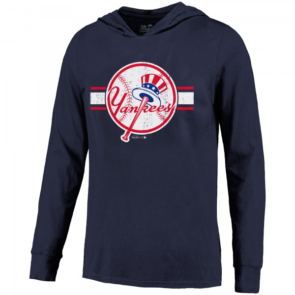 Толстовка New York Yankees Aaron Judge Majestic Threads Navy Lightweight Name & Number