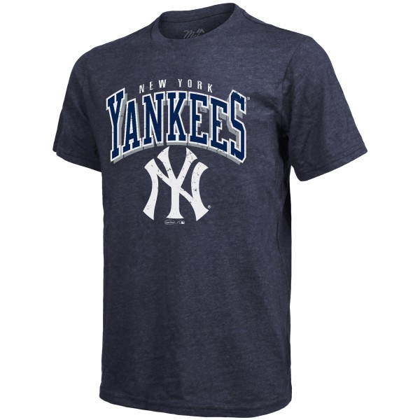 New York Yankees Aaron Judge Majestic Threads Navy Triblend Name & Number T-Shirt