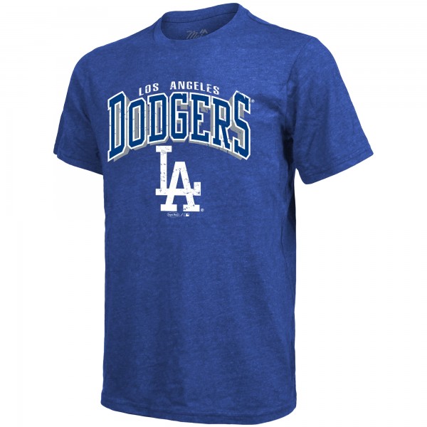 Los Angeles Dodgers Shohei Ohtani Majestic Threads Royal Triblend Name & Number T-Shirt